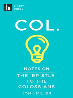 cover image of Notes on the Epistle to the Colossians